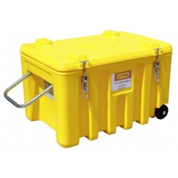 10133 - CEMO 150l CEMbox Trolley - Tragfähigkeit 100 kg - gelb - stapelbar
