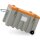 10331 - CEMO 150l CEMbox Trolley - Tragfähigkeit 100 kg - grau/orange - stapelbar