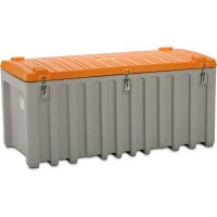 10336 - CEMO 750l CEMbox - Tragf&auml;higkeit 400 kg - grau/orange - stapelbar - mit Seitent&uuml;r