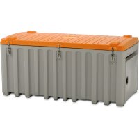 10336 - CEMO 750l CEMbox - Tragfähigkeit 400 kg - grau/orange - stapelbar - mit Seitentür
