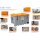 10336 - CEMO 750l CEMbox - Tragfähigkeit 400 kg - grau/orange - stapelbar - mit Seitentür