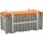 10337 - CEMO 750l CEMbox - Tragfähigkeit 200 kg - grau/orange - kranbar - ohne Seitentür