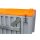 10337 - CEMO 750l CEMbox - Tragfähigkeit 200 kg - grau/orange - kranbar - ohne Seitentür
