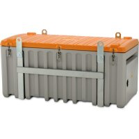 10338 - CEMO 750l CEMbox - Tragf&auml;higkeit 200 kg - grau/orange - kranbar - mit Seitent&uuml;r