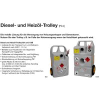 10526 - CEMO 60l Diesel- und Heiz&ouml;ltrolley - 3/8&quot; Entnahmeleitung mit Schnellkupplung