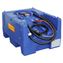 10593 - CEMO 125l Mobiler Behälter für AdBlue® - mit Tauchpumpe - 12 V - 25l/min - 4 m Schlauch