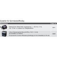 10751 - CEMO 100l Schmierstofftrolley - 12V Zahnradpumpe - 5 bar - 4,5l/min