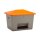 10899 - CEMO 700l Streugutbehälter - grau/orange -...