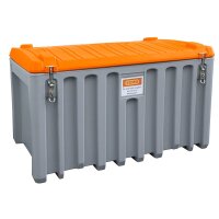 10961 - CEMO 400l CEMbox - Tragfähigkeit 200 kg - grau/orange - kranbar - Etikettentasche