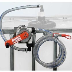 11163 - CEMO Kurbelpumpe - 38l/Hub - für Wasser und AdBlue® - 3 m PVC-Schlauch