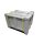 11203 - CEMO 610l Kunststoff-Sammelbehälter L - stapelbar - mit Deckel und Spanngurt