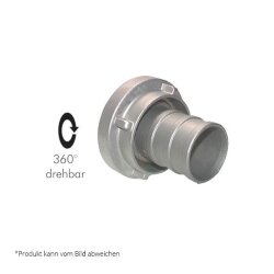 Storz-Kupplung - 65 mit 38 mm Schlauchtülle - Aluminium - mit Verriegelung - verschiedene Ausführungen