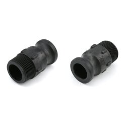 IBC Camlock Stecker - auf BSP Außengewinde - Typ F - PP - verschiedene Größen
