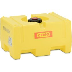 CEMO PE-Fass - Einfüllöffnung ø 140 mm - stapelbar - gelb - kastenförmig