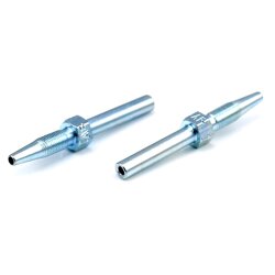 Rohrstutzen gerade - Ø 6 x 24 mm (L) - Für Hochdruckschlauch Ø 4,1x8,75 mm - Stahl - Ohne Nut