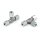 T-Verschraubung-Verbinder - Für 3x Rohr Ø 8 mm - Stahl - Bauform: LL