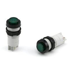 Leuchtdrucktaster - 12 V - 1,2 W - M20x1 - Ø 24 mm - grün