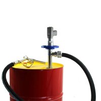 Fasspumpen Set - ATEX - Edelstahl - Druckluft  - 600 W - Ø 41 mm - 80 l/min - 1000 mm - Schlauch - Zapfpistole