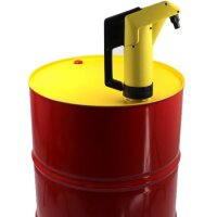 Handhebelpumpe -  PP - gelb - FKM Dichtungen - Säuren - 0,3 l/Hub