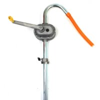 Handkurbelpumpe  - Alu - verzinkter Stahl - Motoröl - Diesel - NBR Dichtungen - 1 l/ Umdrehung