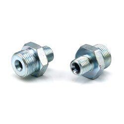Doppelnippel / Adapter - für Befüllstecker - 1/4" BSPT AG auf 1/4" BSPT AG
