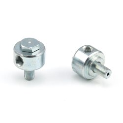 Schwenkverschraubungen für Baumaschinen - 1/8" BSP AG auf 1/8" BSP IG - 8 mm (L1) - Stahl