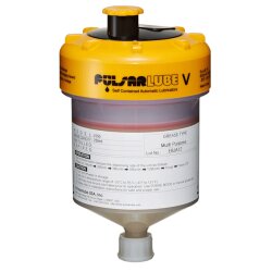 10 x Schmierstoffgeber Pulsarlube V - 250 ml - gefüllt mit NLGI 2 Hochgeschwindigkeitsfett - Oxidations- und alterungsstabil, Guter Verschleißschutz, Hoher Drehzahlkennwert