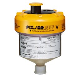 10 x Schmierstoffgeber Pulsarlube V - 125 ml - gefüllt mit NLGI 2 Hochtemperaturfett - Leistungsstark bei Vibrationen und Stoßbelastungen