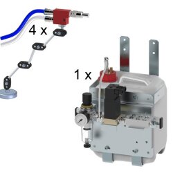 5 l Sprühsystem - 4 Sprühköpfe  - 4 x 2 m Schlauch - Niveauüberwachung