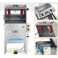 Manuelles Teilewaschgerät LP3C - Edelstahl - 230V - 9 bar - 75 l Tank - max. +60°C - 70 kg Tragfähigkeit - Reinigungskapazität: 95 x 70 x 45 cm