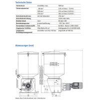Delimon Zweileitungspumpe BSB01A04OA00 - 60 Liter - ohne Zubehör - 1 Auslass - 230/400 Volt