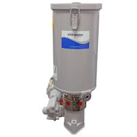 Delimon Mehrleitungspumpe FZA01B13AC28 - 1 Auslass - 230-260V / 400-460V - 345:1 - 30,0 Liter - 1x Druckbegrenzungsventil - 160 bar - Ø 10 mm - Füllstandsschalter & Füllventil - für Öl/Fett/Fließfett geeignet