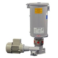 Delimon Mehrleitungspumpe FZA10B12AB31 - 10 Ausl&auml;sse - 230-260V / 400-460V - 215:1  - 15,0 Liter - 4x Druckbegrenzungsventil - 160 bar - &Oslash; 10 mm - F&uuml;llstandsschalter &amp; F&uuml;llventil - f&uuml;r &Ouml;l/Fett/Flie&szlig;fett geeignet