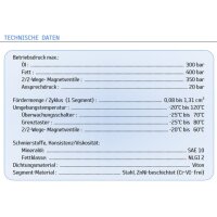 Delimon Verteiler M2503A00C002B1B1B00 - 3 Segmente - 3 Auslässe