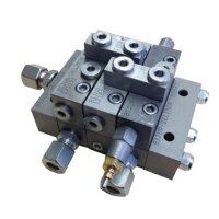 Delimon Verteiler M2503A00C002B2B2B00 - 3 Segmente - 3 Auslässe