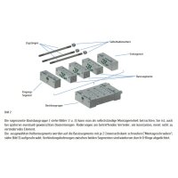 Delimon Verteiler M2503A05C005J7A2C00 - 3 Segmente - 4 Auslässe