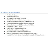Delimon Verteiler M2503A06C034C4C4K08 - 3 Segmente - 3 Auslässe