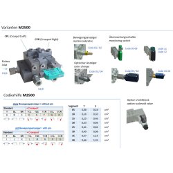 Delimon Verteiler M2504A00D001B1C1B1C00 - 4 Segmente - 4 Auslässe