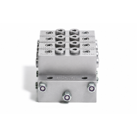 Delimon Verteiler M2504A00D001B1C1B1C00 - 4 Segmente - 4 Auslässe