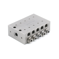Progressivverteiler - Stahl - 10 x Auslass 0,20 ccm