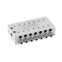 Progressivverteiler - Stahl - 14 x Auslass 0,20 ccm