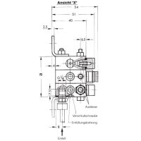 Delimon Progressivverteiler ZPA03A01INJ00 - 3 Segmente - Ohne Zubehör
