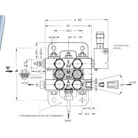 Delimon Progressivverteiler ZPA03A04IFA04 - 3 Segmente - 6 Auslässe