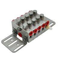 Delimon Progressivverteiler ZPA03A04IIA01 - 3 Segmente - 6 Auslässe