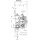 Delimon Progressivverteiler ZPA04A02R2FV14 - 4 Segmente - 1x Halterung mit Langloch + Verschraubungskit