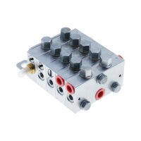 Delimon Progressivverteiler ZPA05A01ADFFF04 - 5 Segmente - Mit Verschraubungskit 1
