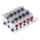 Delimon Progressivverteiler ZPA05A01IIIII15 - 5 Segmente - Eingangsverschraubung 1x GE 06 LR CF + Anschlussgarnitur R1/8 - 6 - Stahl