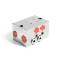 Delimon Zweileitungsverteiler ZVB04A152100 - 4 Auslässe - Stahl - Dosierung: 1,5 cm³ - Ohne Zubehör - Mit Dosierschraube 1/1