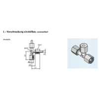 BEKA MAX L-Verschraubung - Ø 6 mm auf M14x1,5 -  einstellbar - Bauform: S