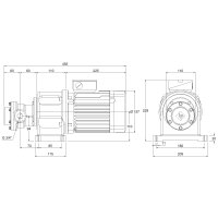 Elektro-Zahnradpumpe mit Montagefu&szlig; - 230/400 Volt - 0,55-1,5 kW - 13,2 l/min - 12-40 bar Ausgangsdruck - G 1/2&quot; IG